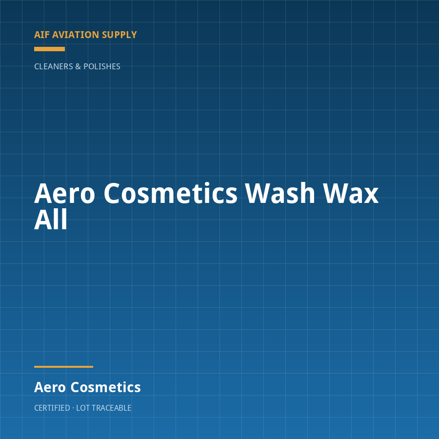 Aero Cosmetics Wash Wax All